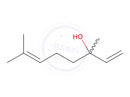 Chemical structure of Linalool