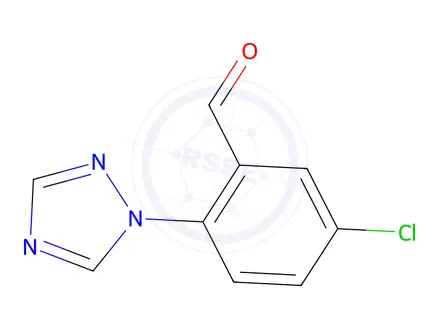 Chemical structure of 5-Chloro-2-(1H-1,2,4-triazol-1-yl)benzaldehyde
