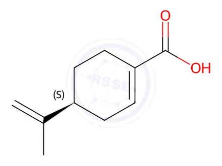 Chemical structure of (S)-Perillic acid
