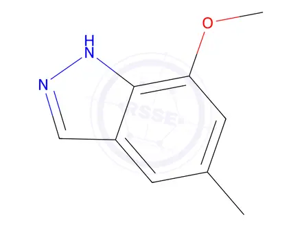 Chemical structure of 7-Methoxy-5-methyl-1H-indazole