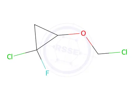 Chemical structure of 1-Chloro-2-(chloromethoxy)-1-fluorocyclopropane