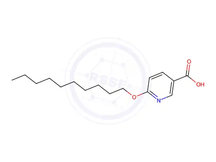 Chemical structure of 6-(Decyloxy)nicotinic acid