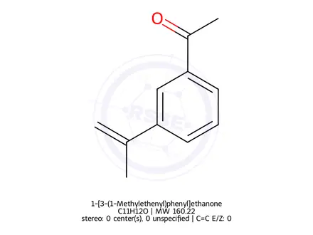 Chemical structure of 1-[3-(1-Methylethenyl)phenyl]ethanone