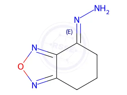 Chemical structure of (4E)-4-hydrazinylidene-4,5,6,7-tetrahydro-2,1,3-benzoxadiazole