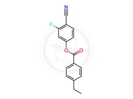 Chemical structure of 4-Cyano-3-fluorophenyl-4-ethylbenzoate