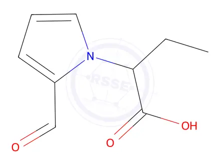 Chemical structure of 2-(2-Formyl-1h-pyrrol-1-yl)butanoic acid