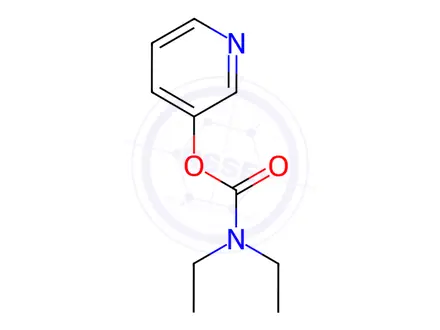 Chemical structure of 3-Pyridyl Diethylcarbamate