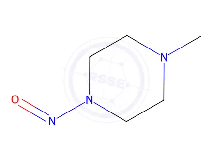 Chemical structure of N-Nitroso-N'-methylpiperazine