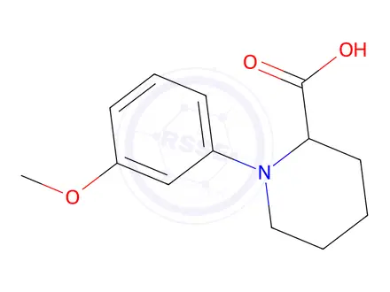 Chemical structure of 1-(3-Methoxyphenyl)piperidine-2-carboxylic acid