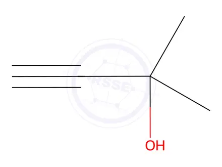 Chemical structure of 2-Methyl-3-butyn-2-ol