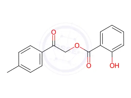 Chemical structure of 2-Oxo-2-(p-tolyl)ethyl 2-hydroxybenzoate