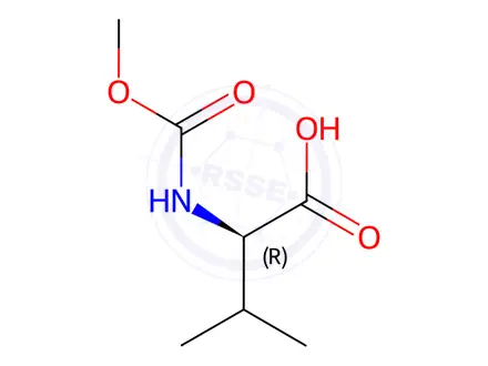 Chemical structure of Moc-D-Val-OH