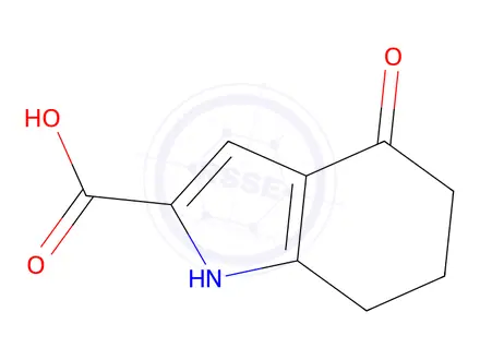 Chemical structure of 4-oxo-1,5,6,7-tetrahydroindole-2-carboxylic acid