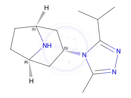 Chemical structure of Des[1-(4,4-difluorocyclohexanecarboxamido)-1-phenylpropyl] Maraviroc