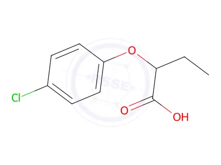 Chemical structure of Butanoic acid, 2-(4-chlorophenoxy)-