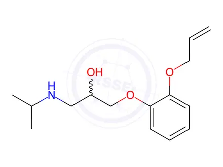 Chemical structure of Oxprenolol