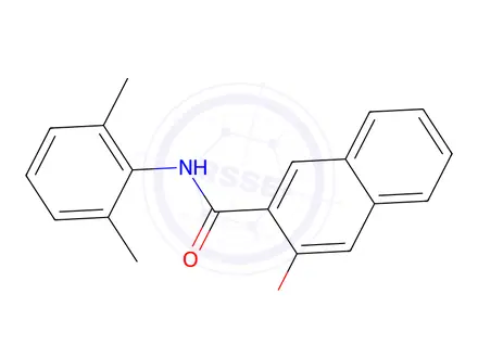 Chemical structure of N-(2,6-Dimethylphenyl)-3-hydroxynaphthalene-2-carboxamide