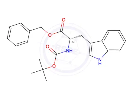 Chemical structure of Boc-Trp-OBzl