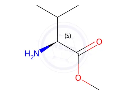 Chemical structure of L-Valine Methyl Este