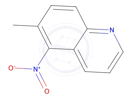 Chemical structure of 6-METHYL-5-NITROQUINOLINE