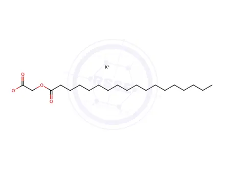 Chemical structure of potassium carboxylatomethyl stearate