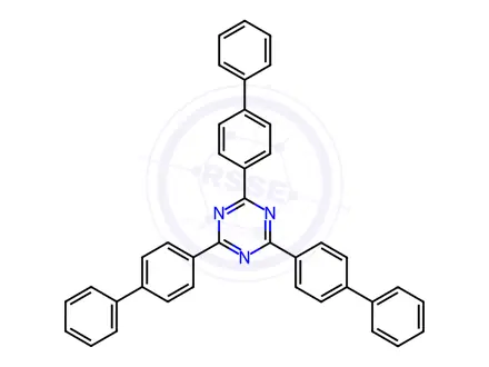 Chemical structure of 2,4,6-Tri([1,1'-biphenyl]-4-yl)-1,3,5-triazine