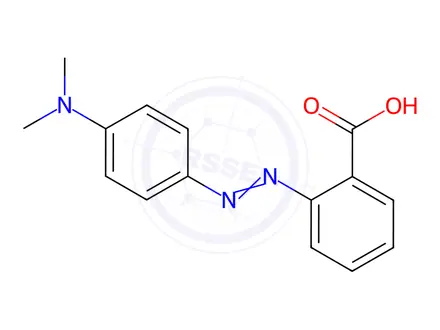 Chemical structure of Methyl Red