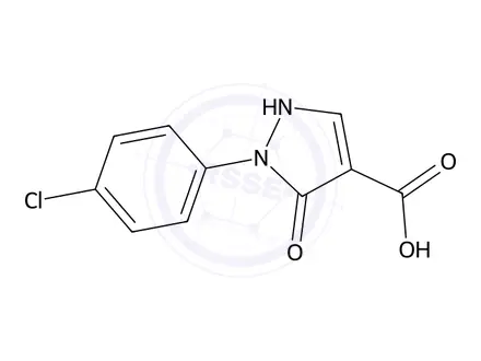 Chemical structure of 1-(4-Chlorophenyl)-5-hydroxy-1H-pyrazole-4-carboxylic acid