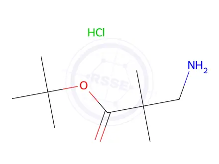 Chemical structure of tert-Butyl 3-Amino-2,2-dimethylpropanoate Hydrochloride