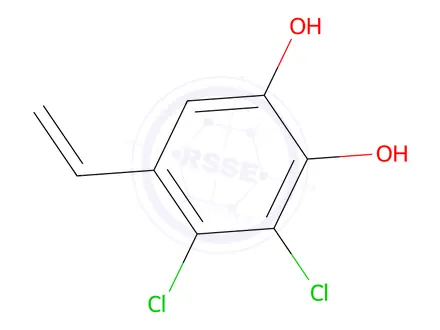 Chemical structure of 1,2-Benzenediol, 3,4-dichloro-5-ethenyl-(9CI)