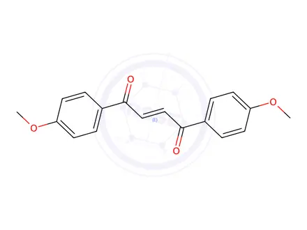 Chemical structure of (E)-1,4-BIS(4-METHOXYPHENYL)-2-BUTENE-1,4-DIONE