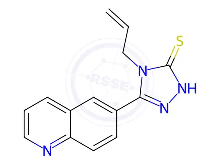 Chemical structure of 4-(ALLYL)-5-(QUINOL-6-YL)-1,2,4-TRIAZOLE-3-THIOL