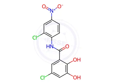 Chemical structure of Niclosamide Impurity 6 (3-Hydroxy Niclosamide)