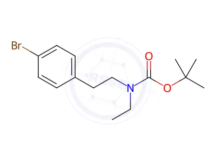 Chemical structure of tert-Butyl 4-Bromophenethyl(ethyl)carbamate
