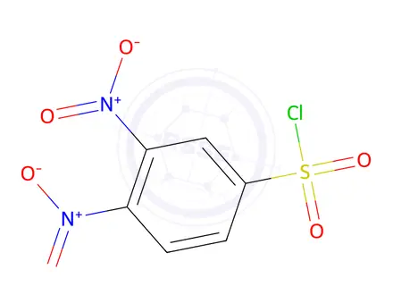 Chemical structure of Benzenesulfonoyl chloride, 3,4-dinitro-