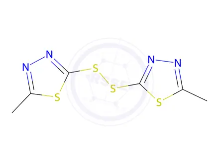 Chemical structure of 1,2-bis(5-methyl-1,3,4-thiadiazol-2-yl)disulfane