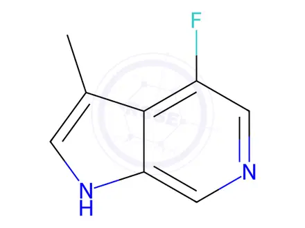 Chemical structure of 4-Fluoro-3-methyl-1H-pyrrolo[2,3-c]pyridine