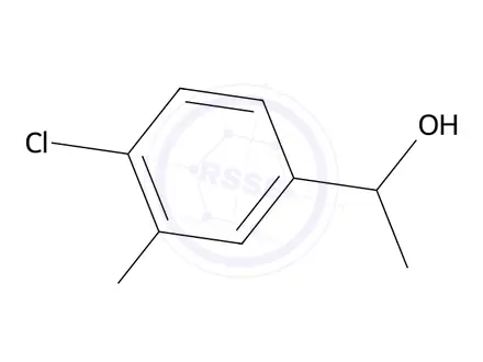 Chemical structure of 1-(4-Chloro-3-fluorophenyl)ethan-1-ol