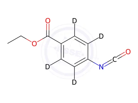 Chemical structure of Ethyl 4-Isocyanatobenzoate-2,3,5,6-d4