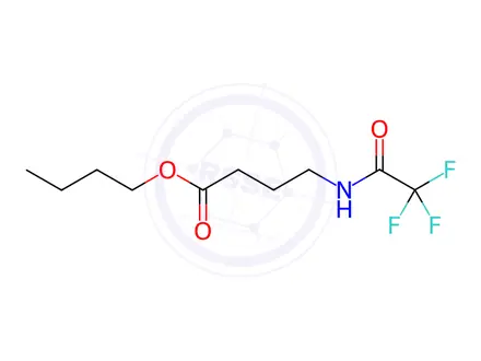 Chemical structure of 4-[(Trifluoroacetyl)amino]butanoic acid butyl ester