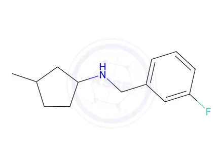Chemical structure of n-(3-Fluorobenzyl)-3-methylcyclopentan-1-amine
