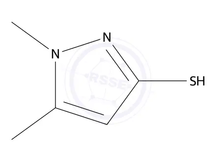 Chemical structure of 1,5-Dimethyl-1,2-dihydro-3H-pyrazole-3-thione