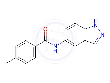Chemical structure of N-(1H-indazol-5-yl)-4-methylbenzamide