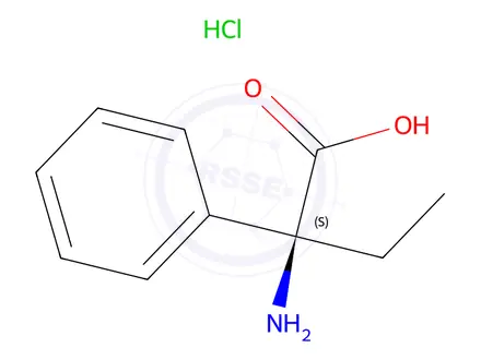 Chemical structure of (S)-2-Amino-2-phenylbutanoic acid hydrochloride