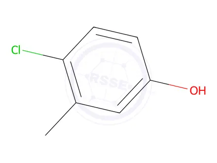 Chemical structure of 4-Chloro-3-methylphenol