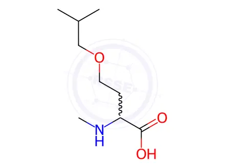 Chemical structure of O-isobutyl-N-methyl-D-homoserine