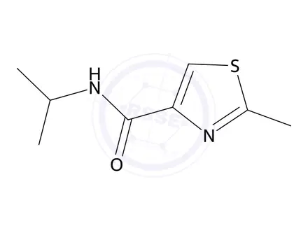 Chemical structure of N-isopropyl-2-methylthiazole-4-carboxamide
