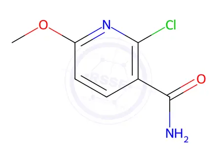 Chemical structure of 2-Chloro-6-methoxynicotinamide