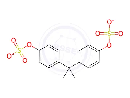 Chemical structure of Bisphenol A Bissulfate Diammonium Salt