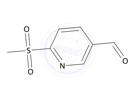Chemical structure of 6-(Methylsulfonyl)nicotinaldehyde